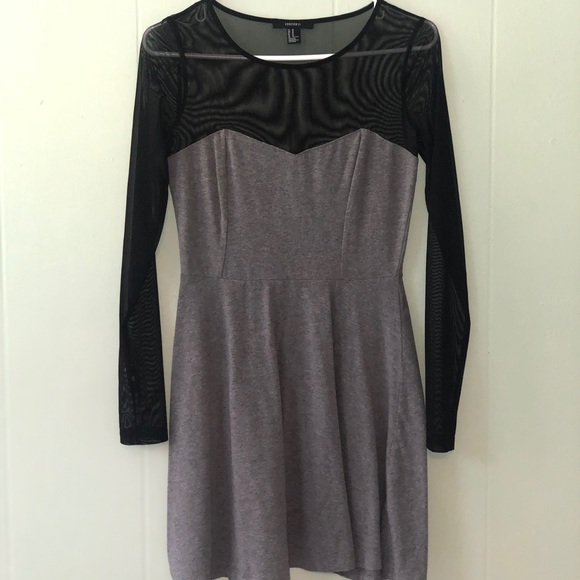 Sheer Sleeve Dress - Picture 1 of 2